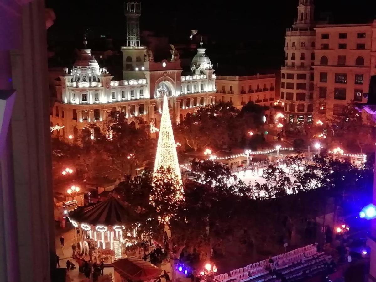 Ayuntamiento Panoramic Appartement Valencia Buitenkant foto